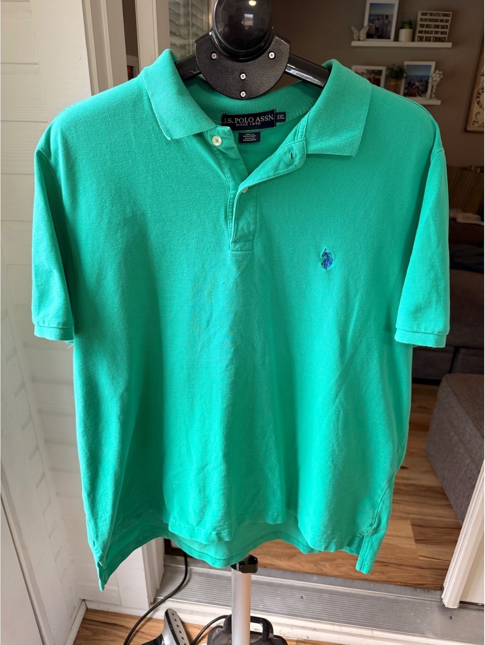 J.S. Polo Assn. Men's Polo Shirt XXL Green Classic Fit